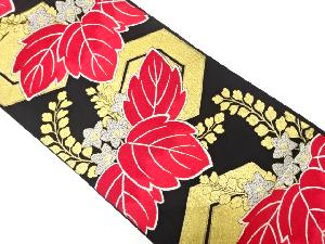 アンティーク　亀甲に桐模様織り出し袋帯（着用可）